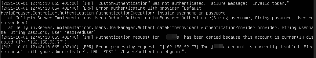Admin user broke after update · Issue #6645 · jellyfin/jellyfin · GitHub