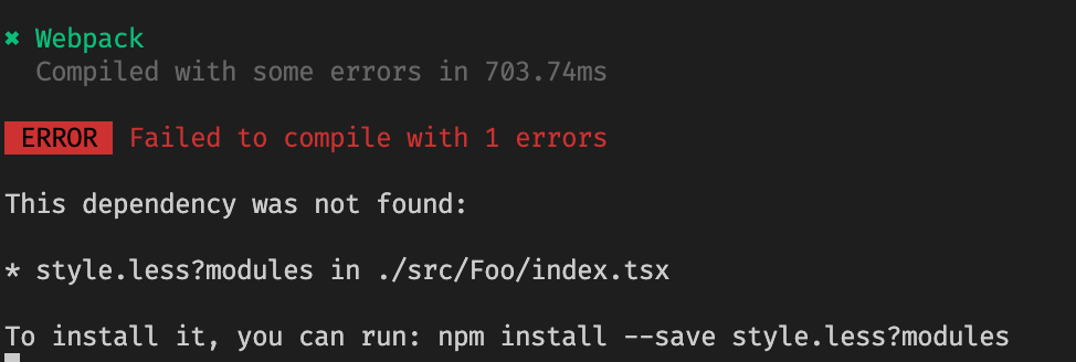 bug: 组件不支持less · Issue #1068 · umijs/dumi · GitHub
