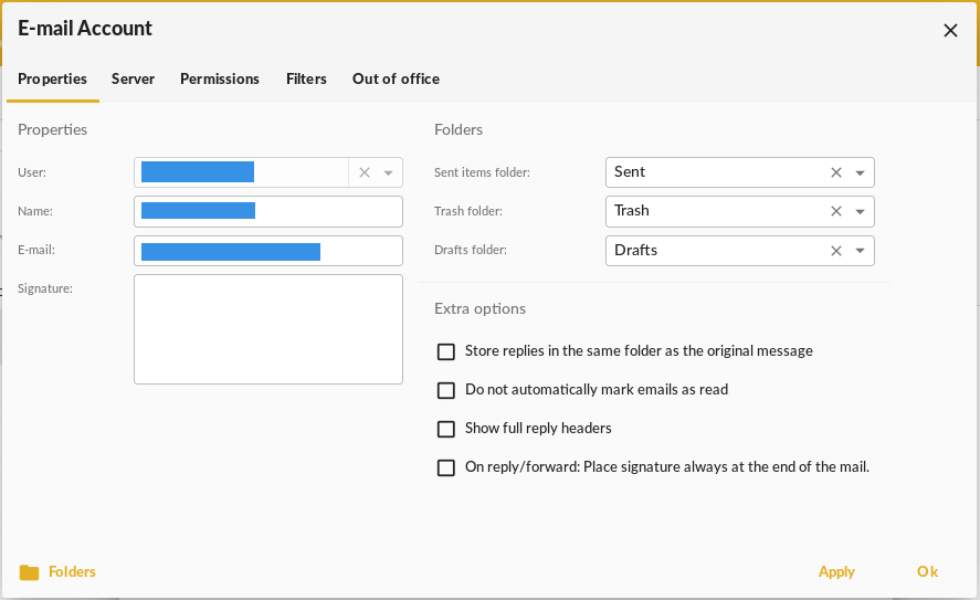 6.4.23 Email Bring back the Manage Sender Aliases · Issue 415 · Intermesh/groupoffice · GitHub