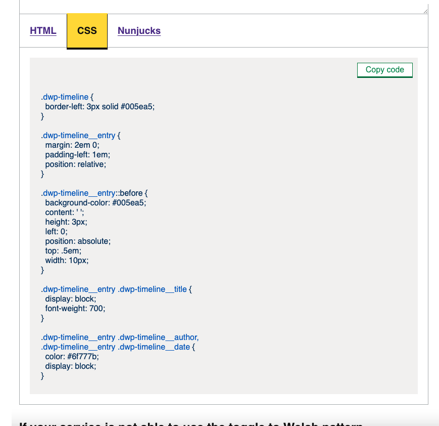 CSS code samples · Issue #284 · dwp/design-system · GitHub