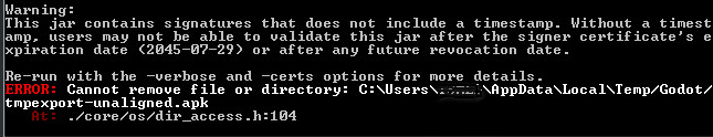 Error Export Android · Issue #41353 · godotengine/godot · GitHub