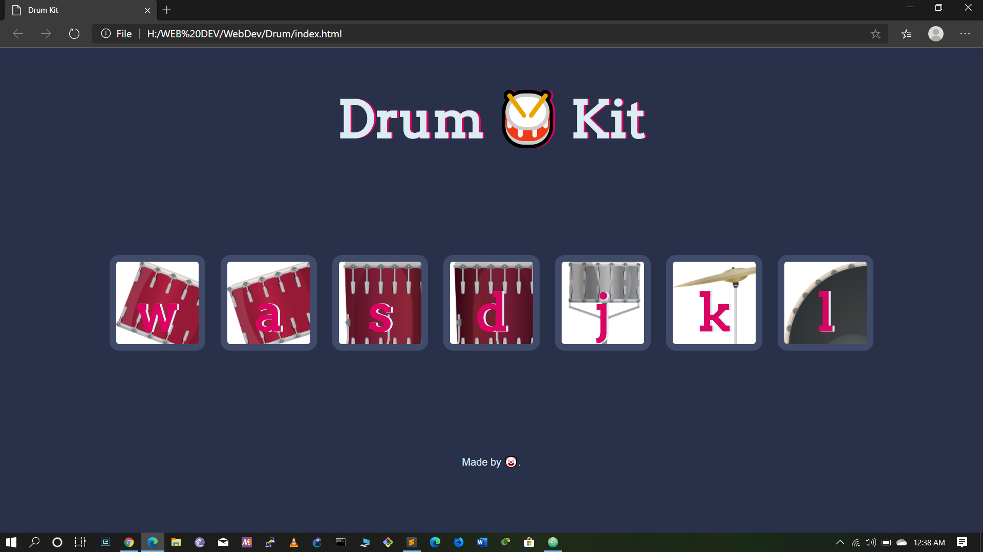 GitHub - Hitman-lab/Drum-Kit: Drum kit using javascript DOM