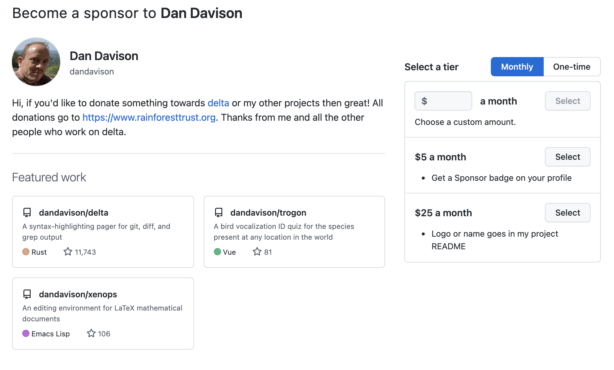 💲 Sign up for GitHub Sponsors 💲 · Issue #866 · dandavison/delta · GitHub