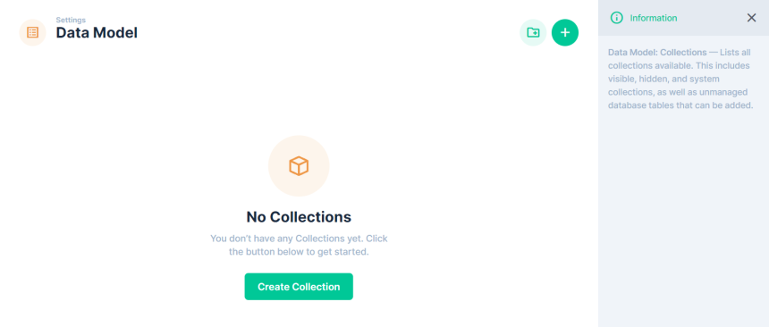 Can't see "System Collections" in empty Data Model · Issue #8914 ...