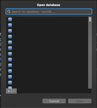 Database list doesn't show names for Vitess · Issue #1378 · TablePlus ...
