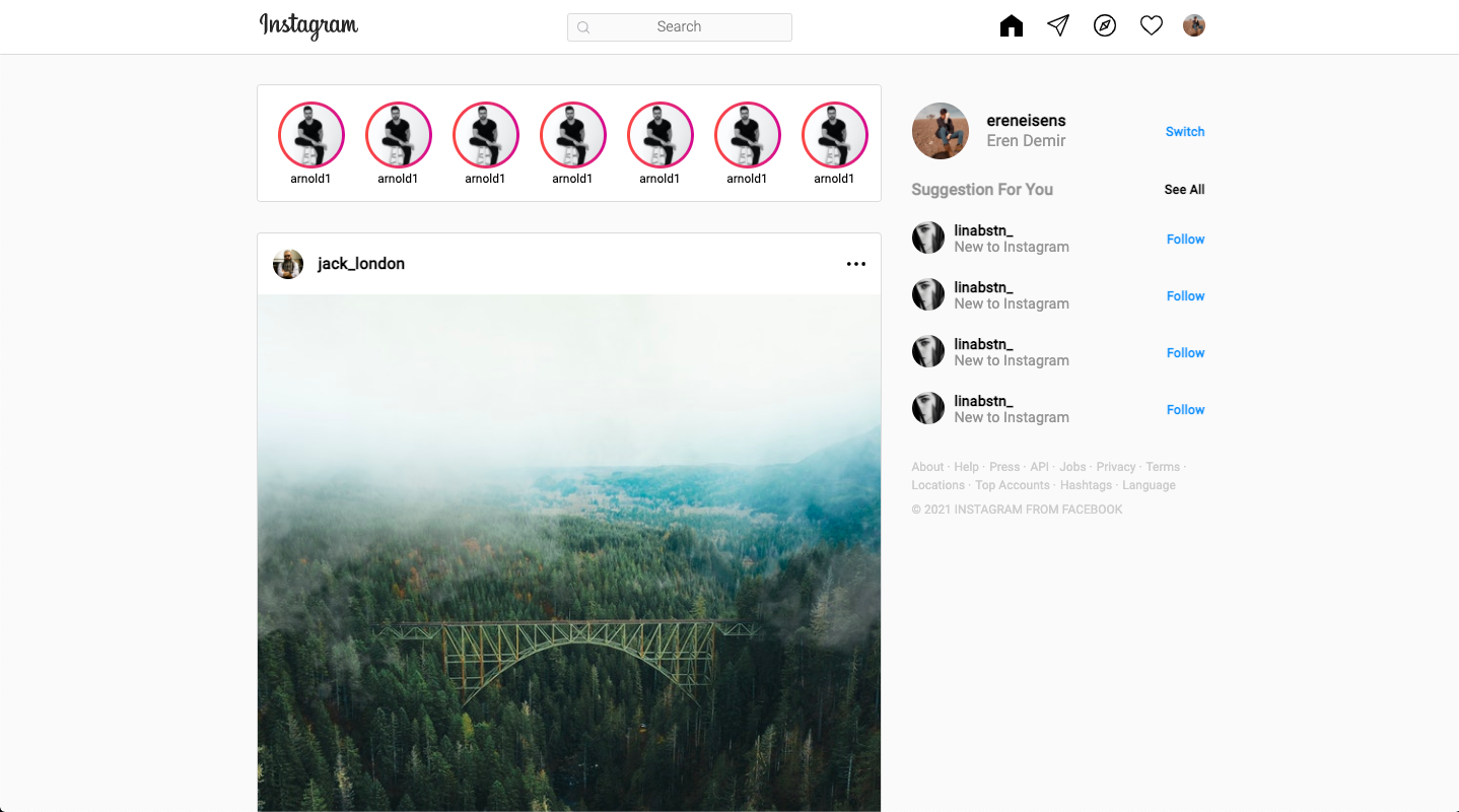 GitHub erenvdmr/instagramui