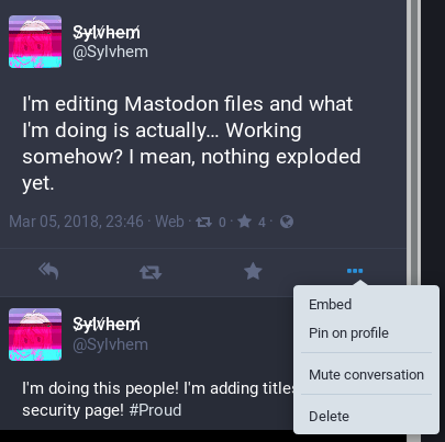 The mute conversation option