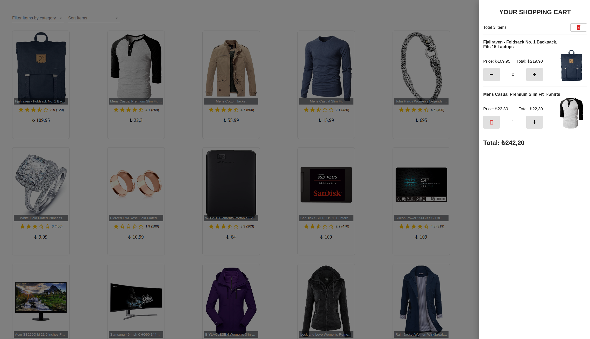 GitHub - muhammedakb/shopping-cart