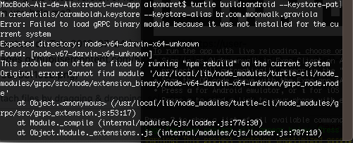Build problem Turtle · Issue #104 · expo/turtle · GitHub