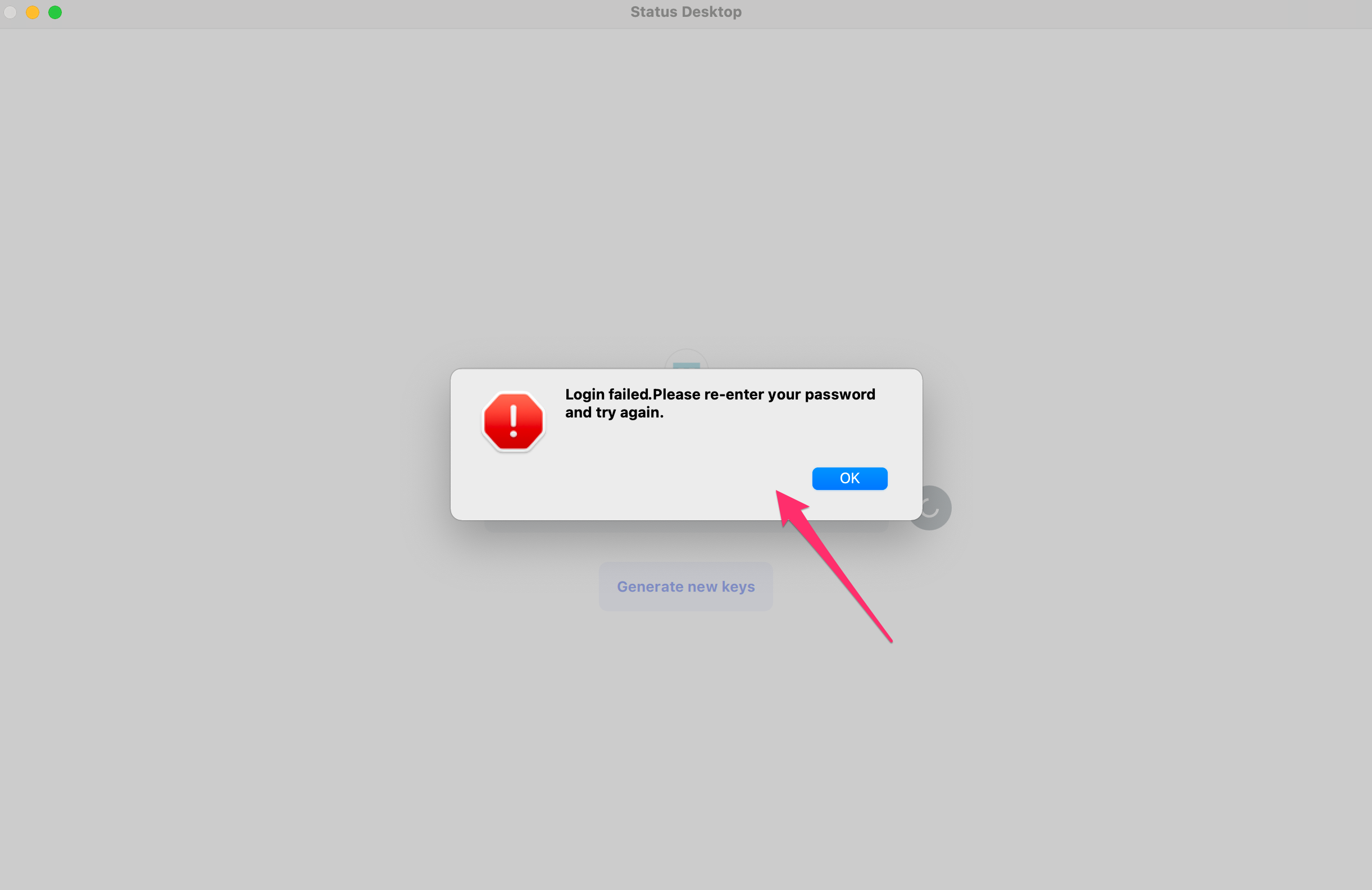 Fix Wrong password Error State on Log in · Issue #1762 · status-im ...