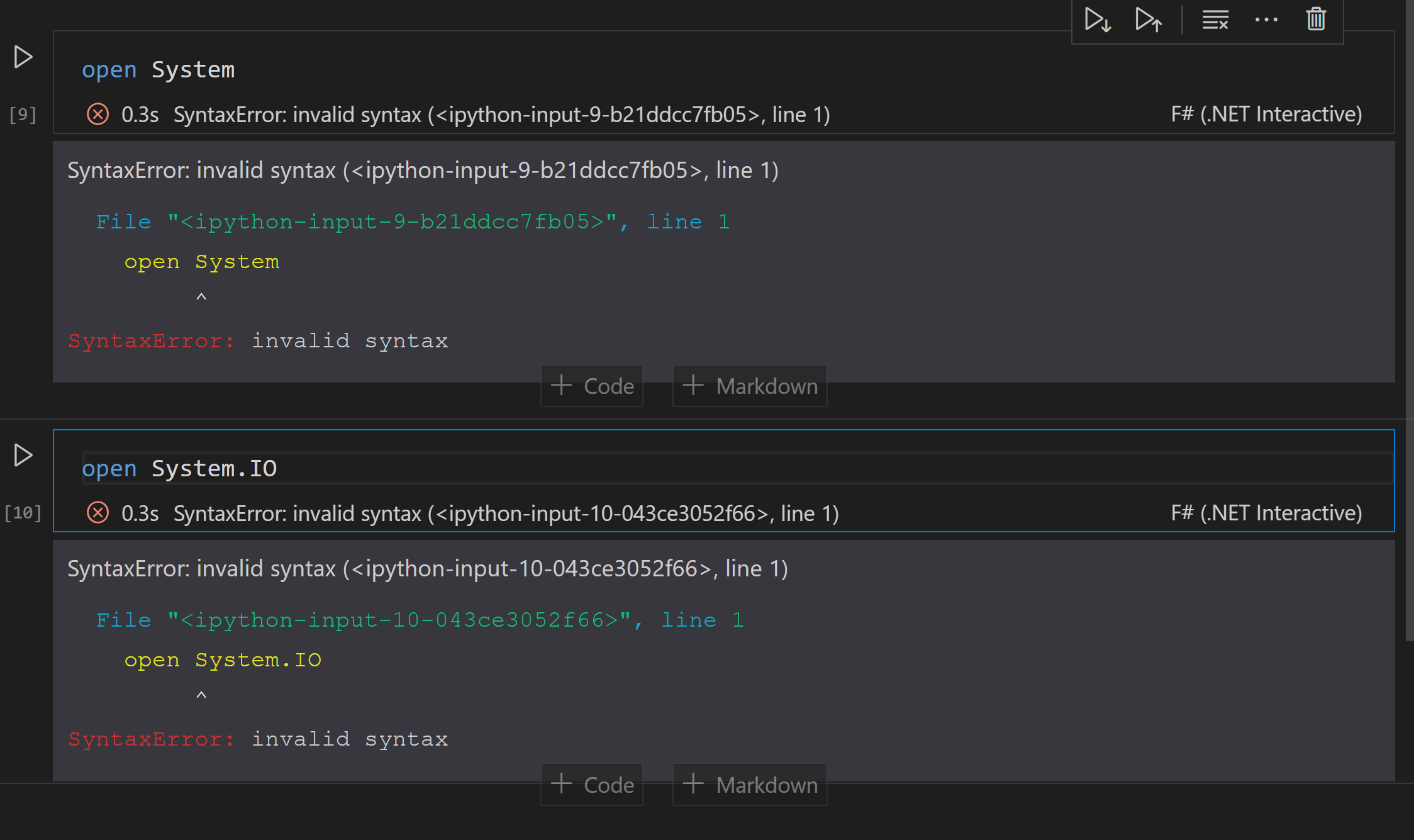 [EXTERNAL] Run Cell and Below button does not work with F# interactive ...