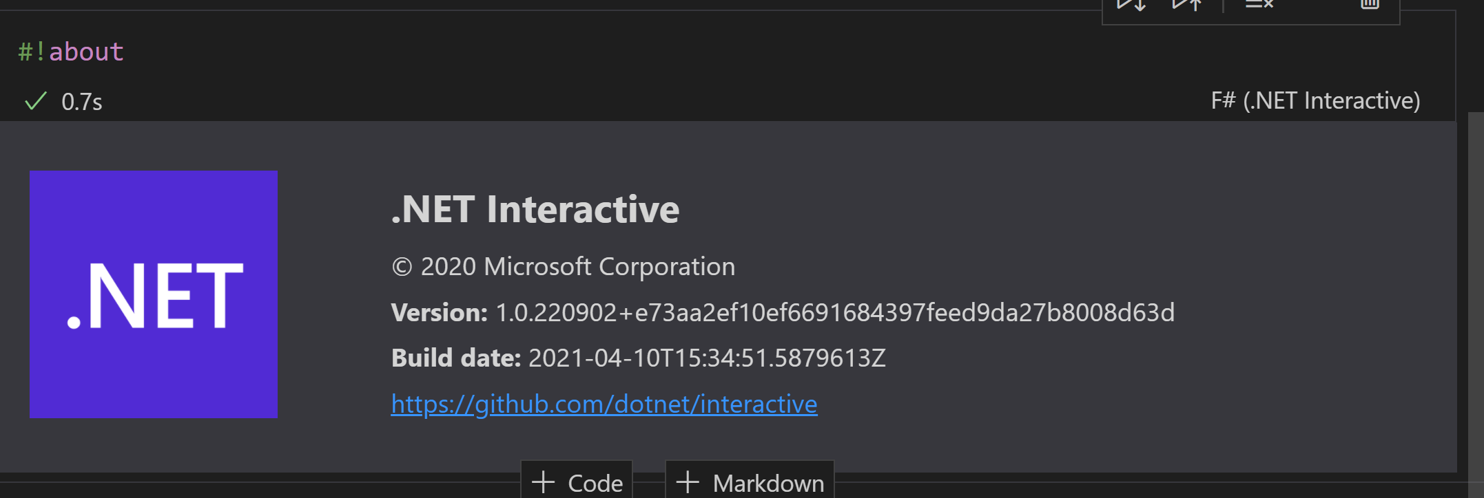[EXTERNAL] Run Cell and Below button does not work with F# interactive ...