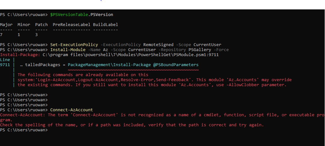 New user can not install azure powershell · Issue #15834 · PowerShell ...