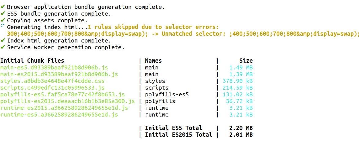 Unmatched Selector 400 500 600 700 800 Amp Display Swap Due To Import Fonts In Css Issue Angular Angular Github
