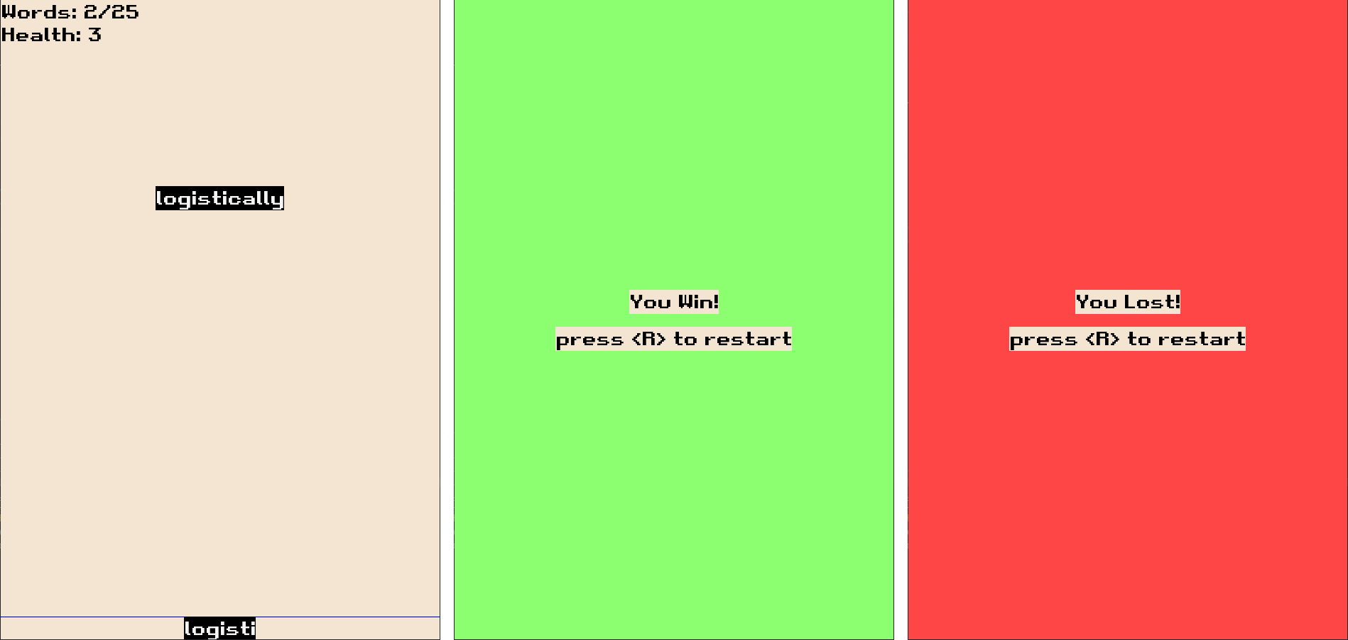 GitHub - enymph/falling-words-pygame: A game where the player tries to ...