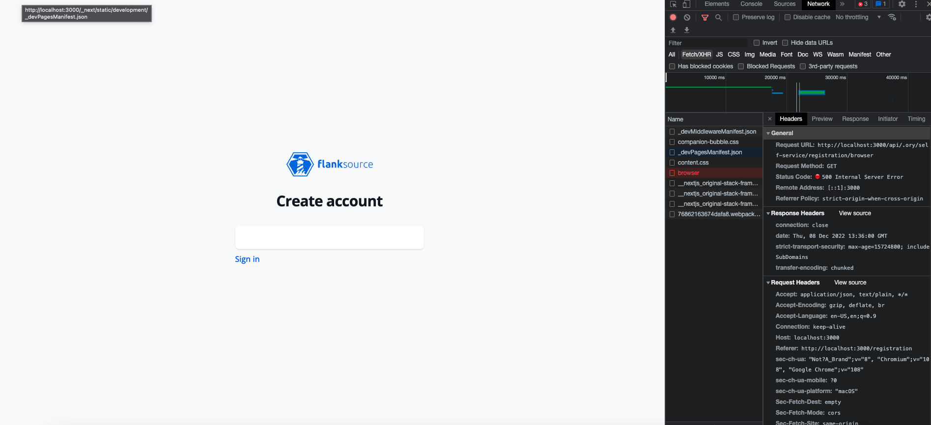 Unable to start project because of api failure · Issue #626 ...