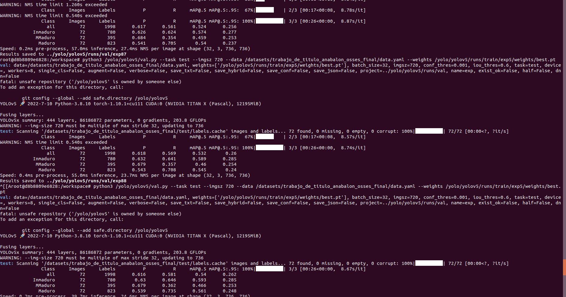 Inconsistent results on val.py --task test · Issue #8540 · ultralytics ...