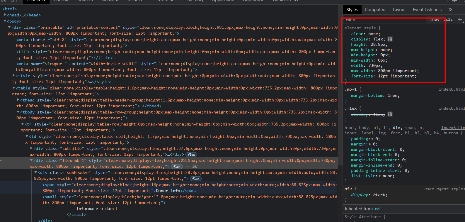 After Update PrintJS Forces Styling Issue 568 Crabbly Print js 