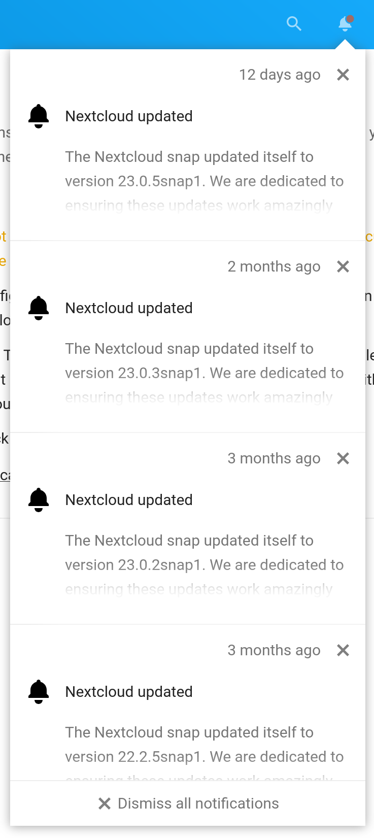 Option to disable Nextcloud updated notifications · Issue #4634 ...