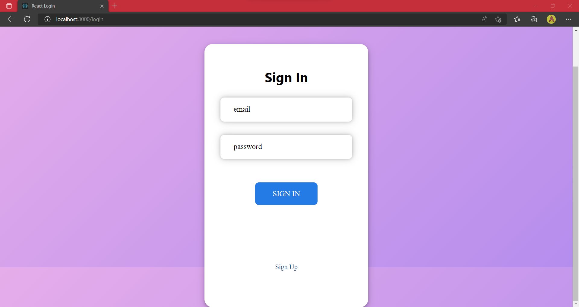 GitHub - Ajin1519/react-login