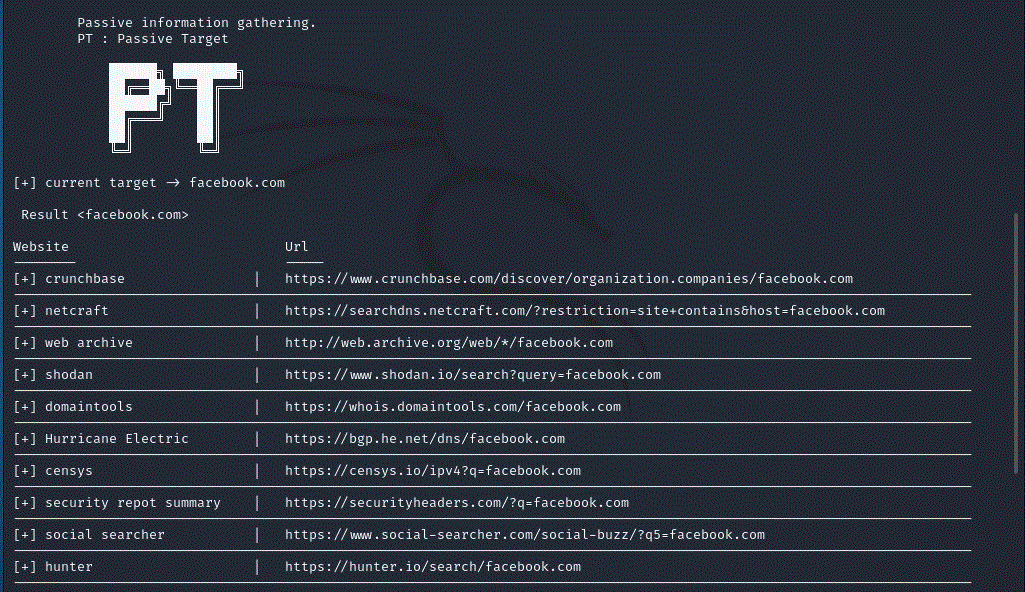 GitHub - Mahmoud-Adly/passive-target-tool: Passive information ( PT ...