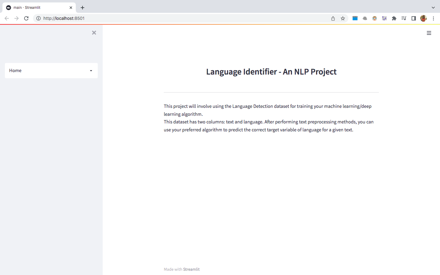 GitHub - sashrika15/language-identifier: Course project for 18CSC305J