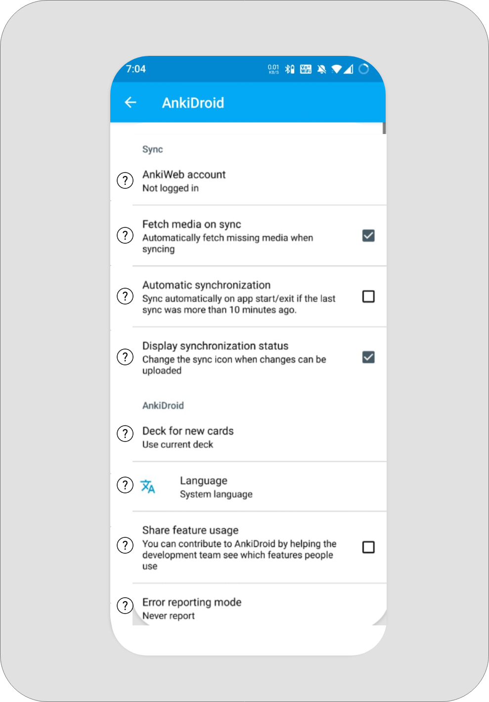 [Feature] Help option in Setting Pages · Issue #8737 · ankidroid/Anki ...
