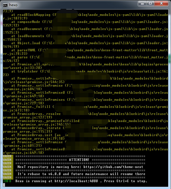 hexo执行时命令行的错误日志在哪里查看 · Issue #4341 · hexojs/hexo · GitHub
