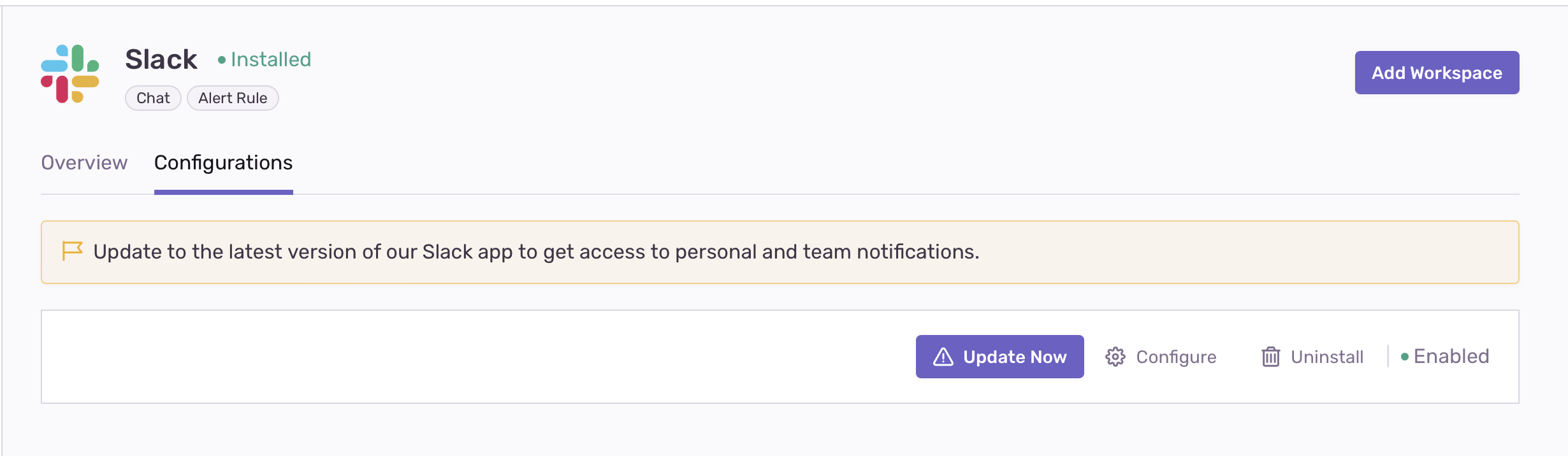 Impossible to update Slack Integration App · Issue #33646 · getsentry ...