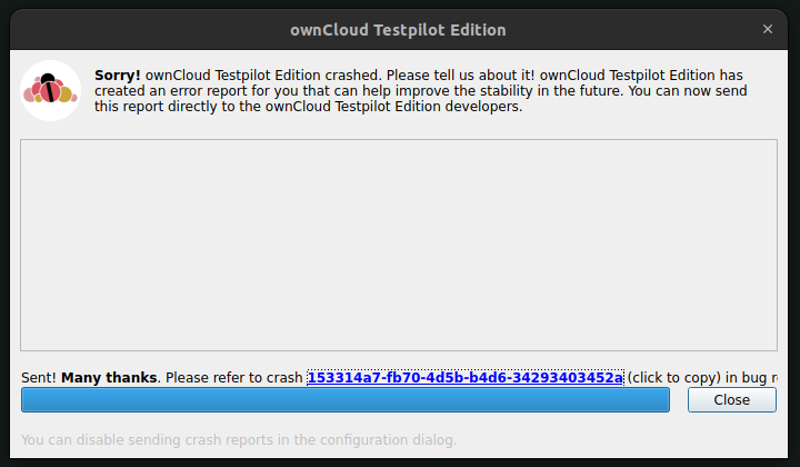 Client AUT crashes with oCIS server · Issue #10498 · owncloud/client ...