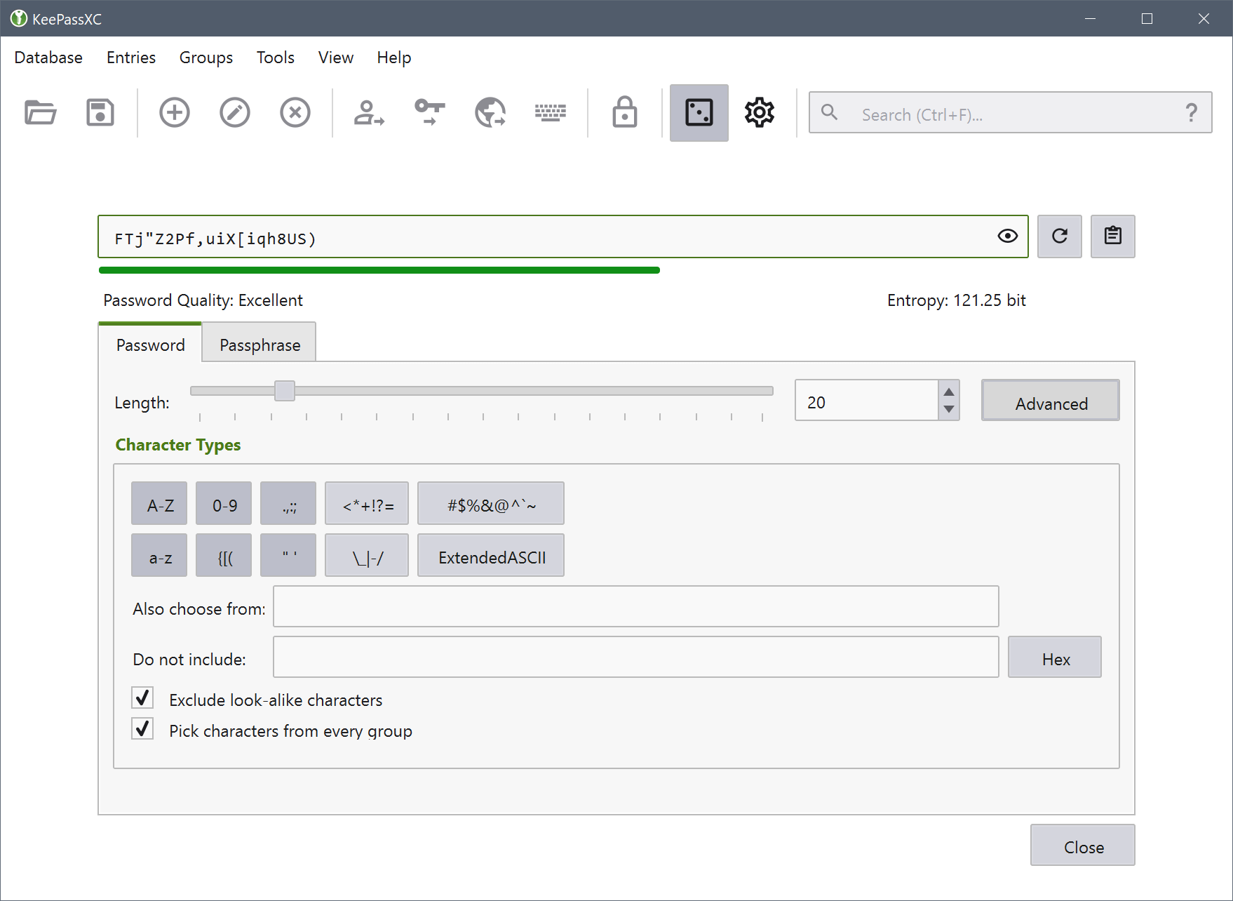 KeepassXC v2.7.4 Password Generator differs in Ubuntu / Win11 · Issue ...
