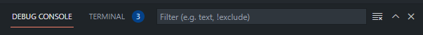Narrow Debug Console search bar hides other tabs · Issue #140540 ...