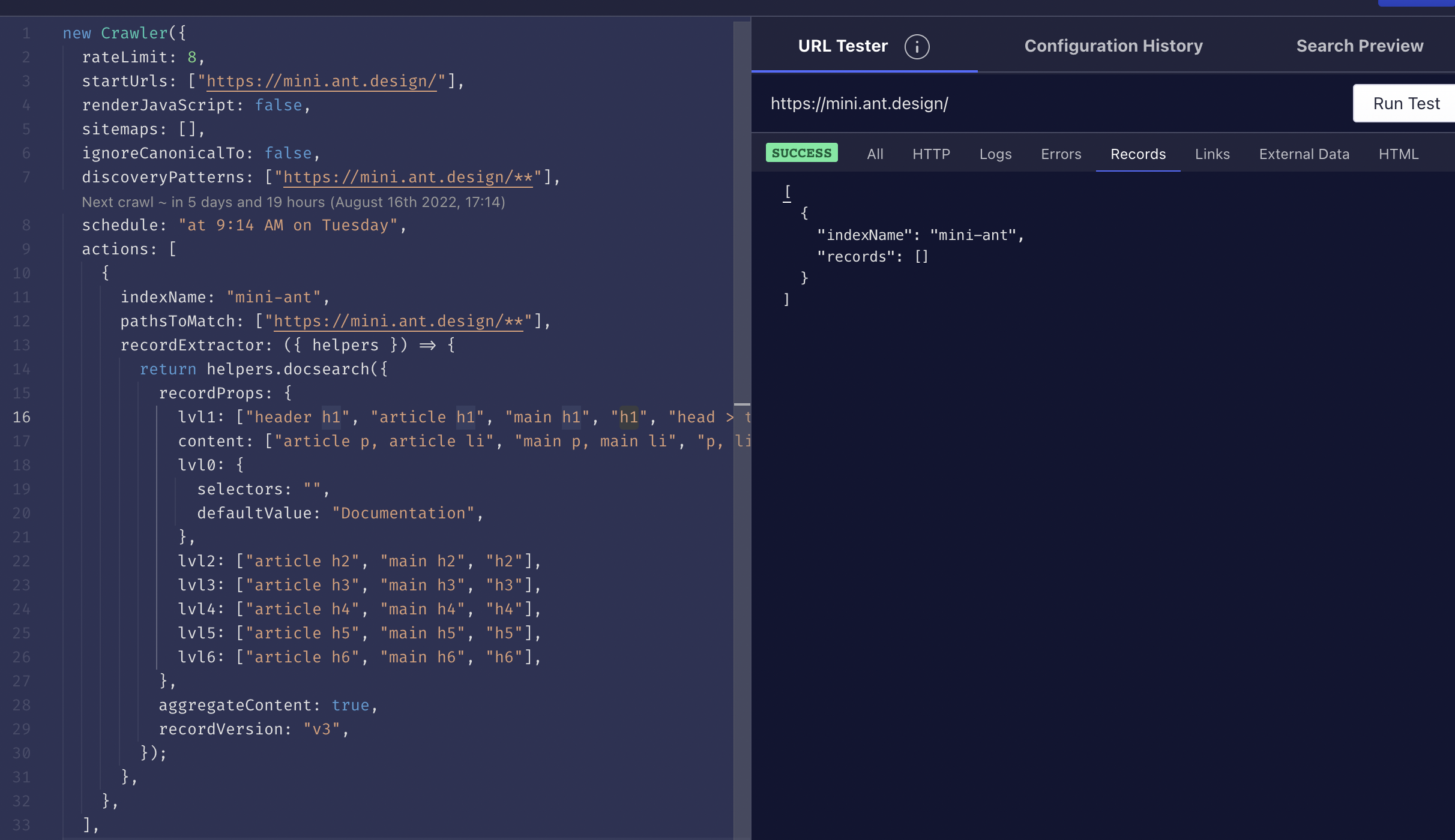 No Records Extracted · Issue #1497 · algolia/docsearch · GitHub