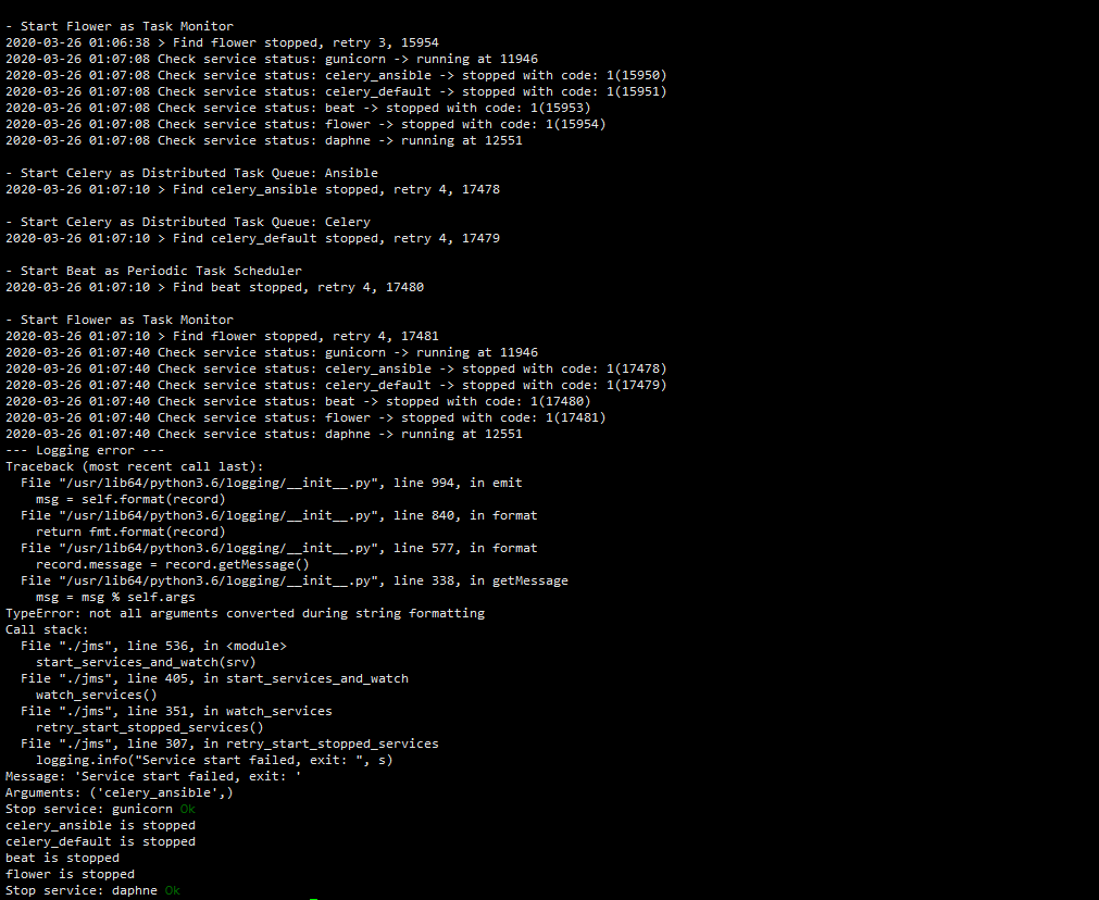 启动时报错 · Issue #3831 · jumpserver/jumpserver · GitHub