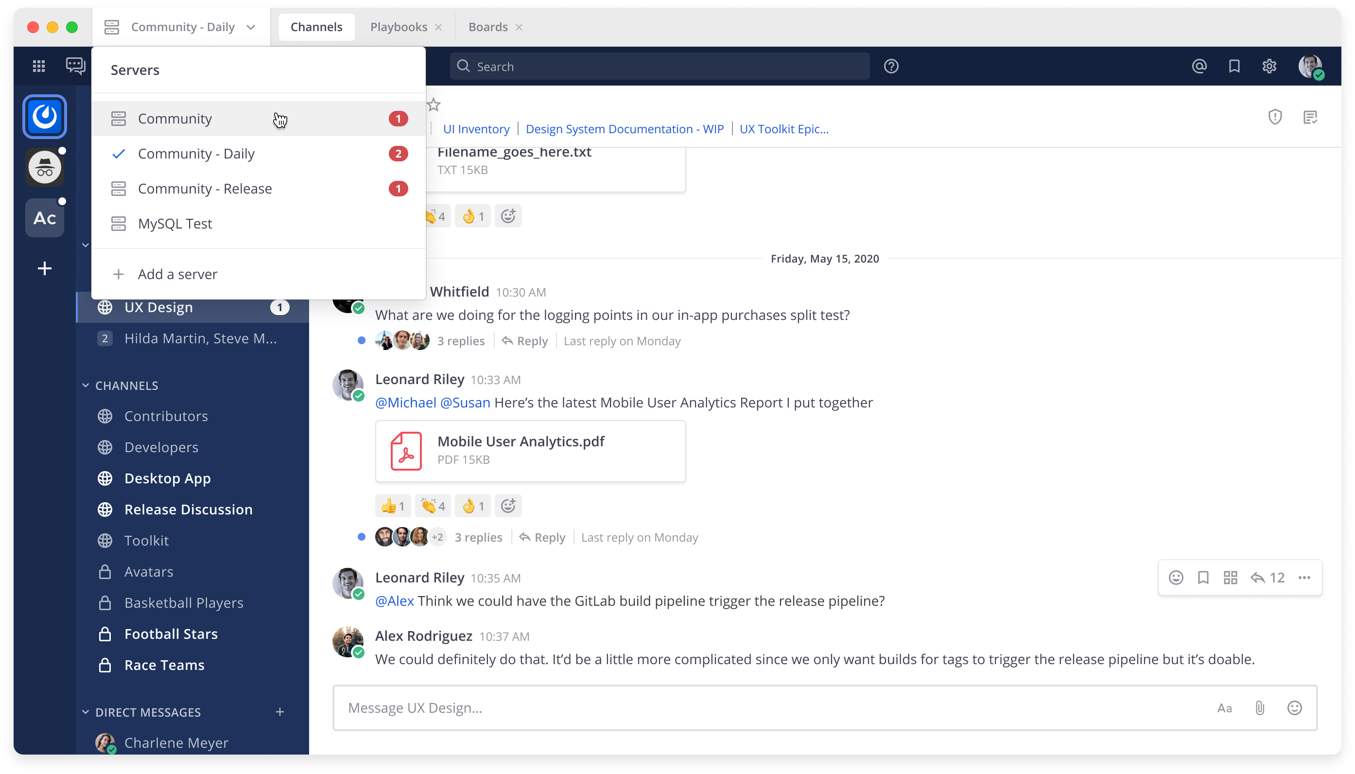 Gitter and Mattermost: two desktop apps for your future chat platform