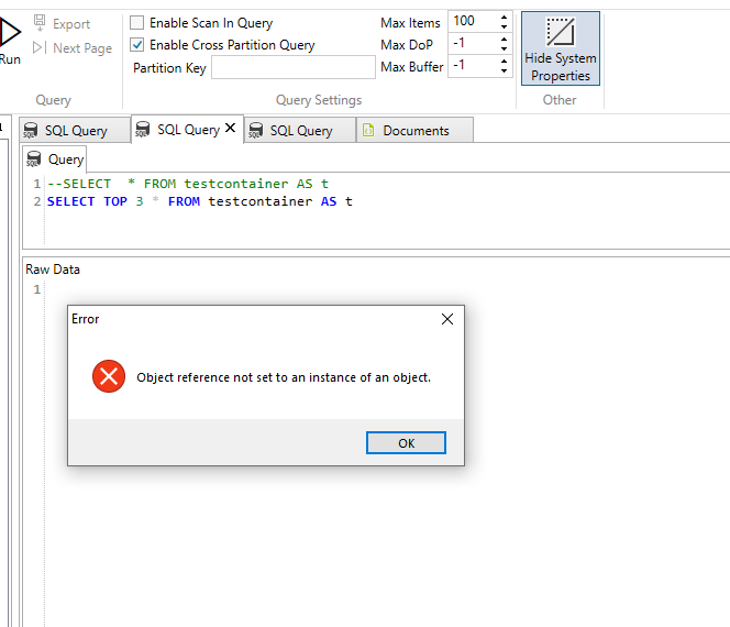 Cross Partition Query. Null Reference Exception · Issue #45 ...
