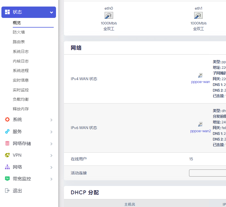 强迫症关于概况信息WAN口显示不全的问题 · Issue #8767 · coolsnowwolf/lede · GitHub