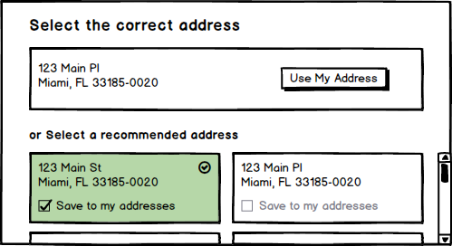 validate address