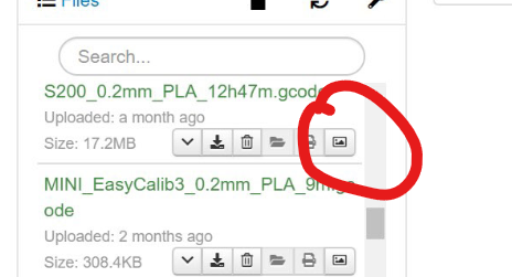 Newly uploaded gcode files missing show thumbnail button · Issue #34 ...