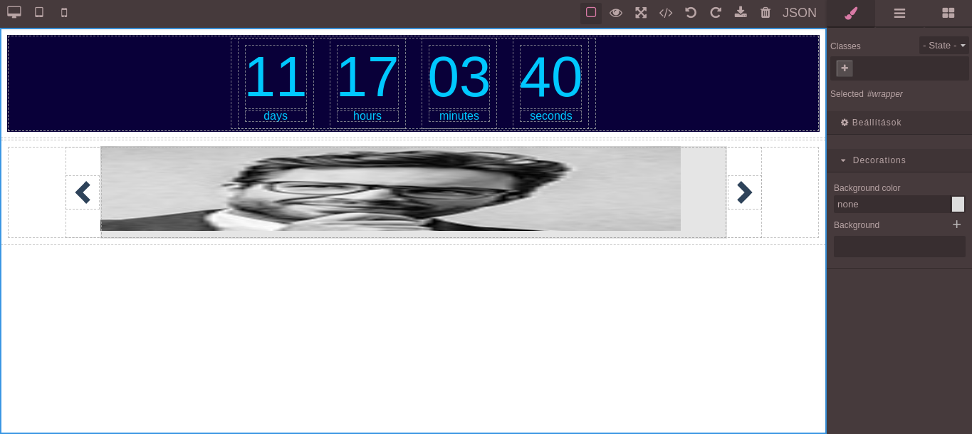 [Question] Save configuration of dynamic blocks into HTML? (Countdown
