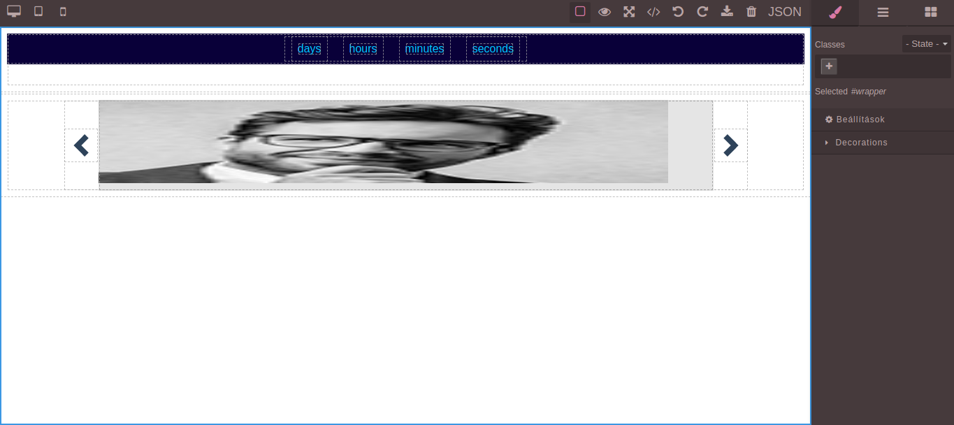 [Question] Save configuration of dynamic blocks into HTML? (Countdown