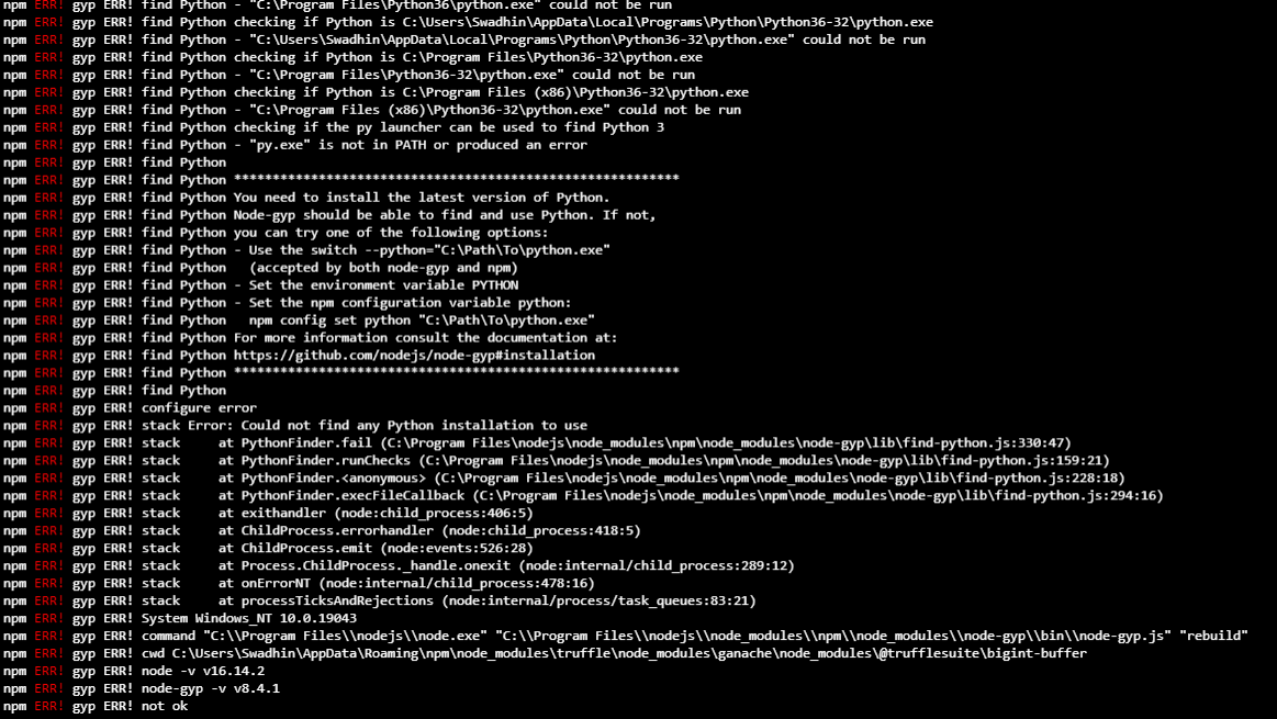 Can't install truffle · Issue #5015 · trufflesuite/truffle · GitHub