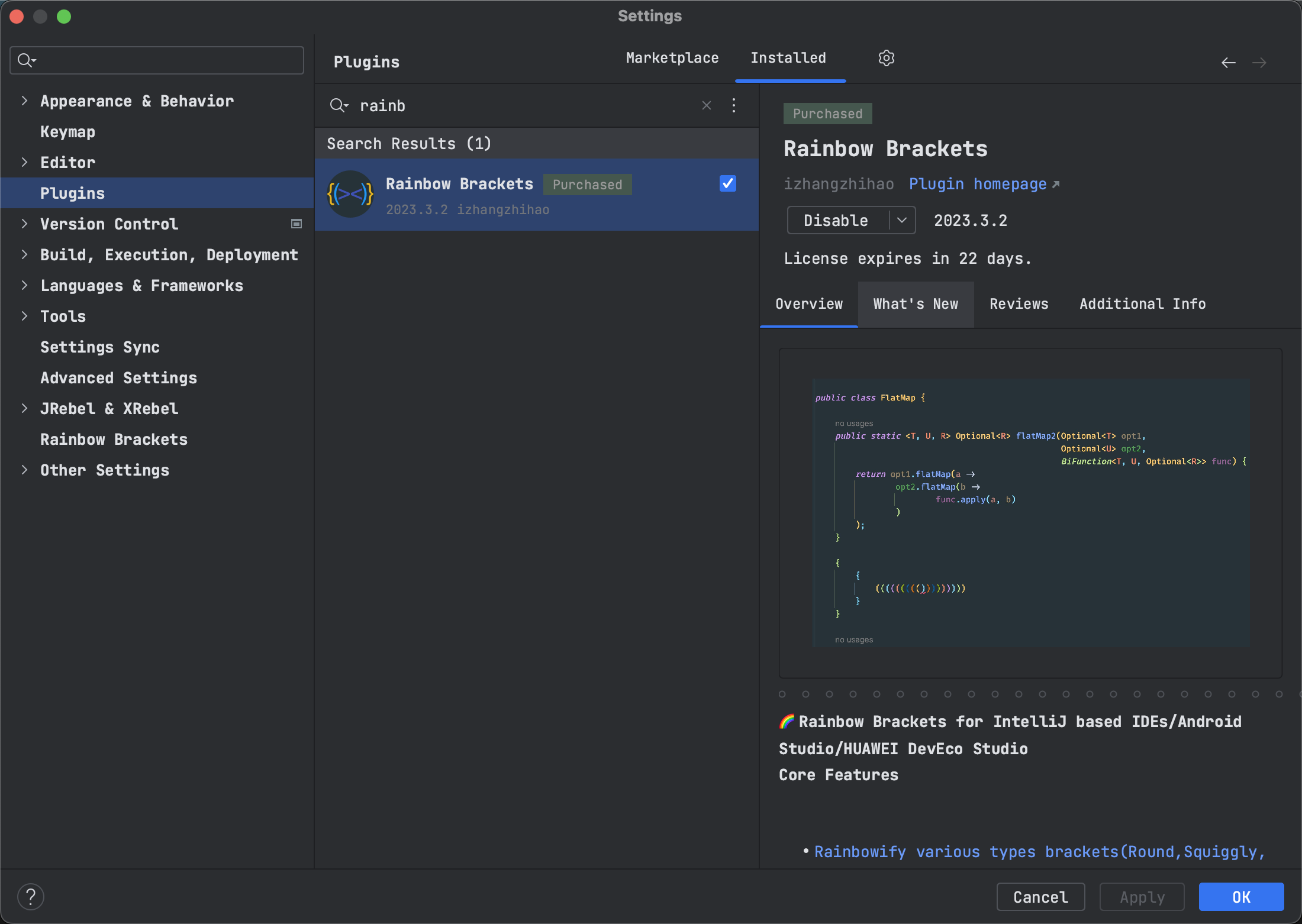 Could not type Chinese in comments after set `Current scope highlight ...