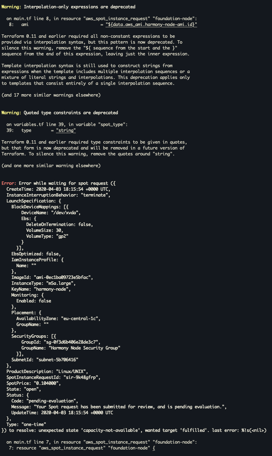 TF Out of Date on tDevOps · Issue #537 · harmony-one/harmony-ops · GitHub