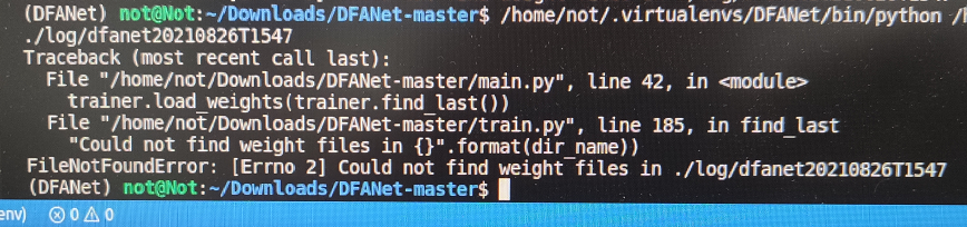 problem about weight files!!! · Issue #39 · huaifeng1993/DFANet · GitHub