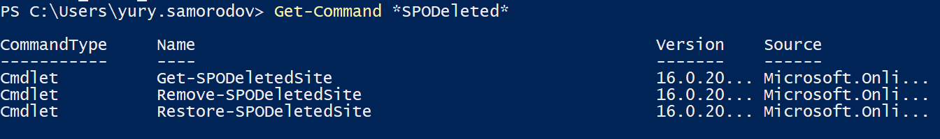 [FEATURE] Get-PnPDeletedTenantSite Restore-PnPDeletedTenantSite Remove ...