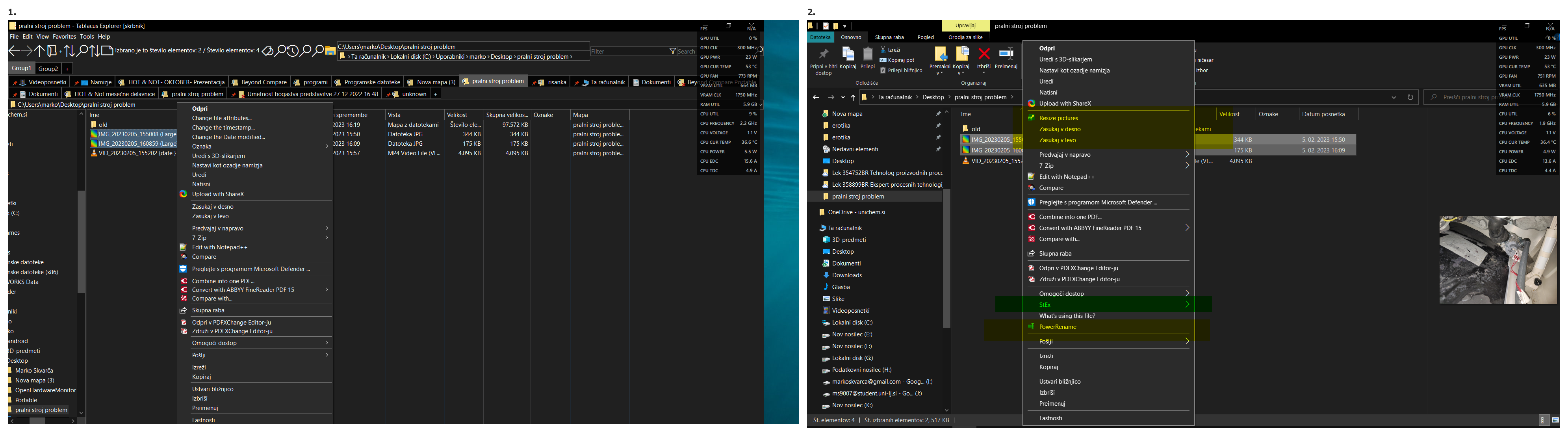 Missing options in right click menu in TablacusExplorer for StExBar and ...