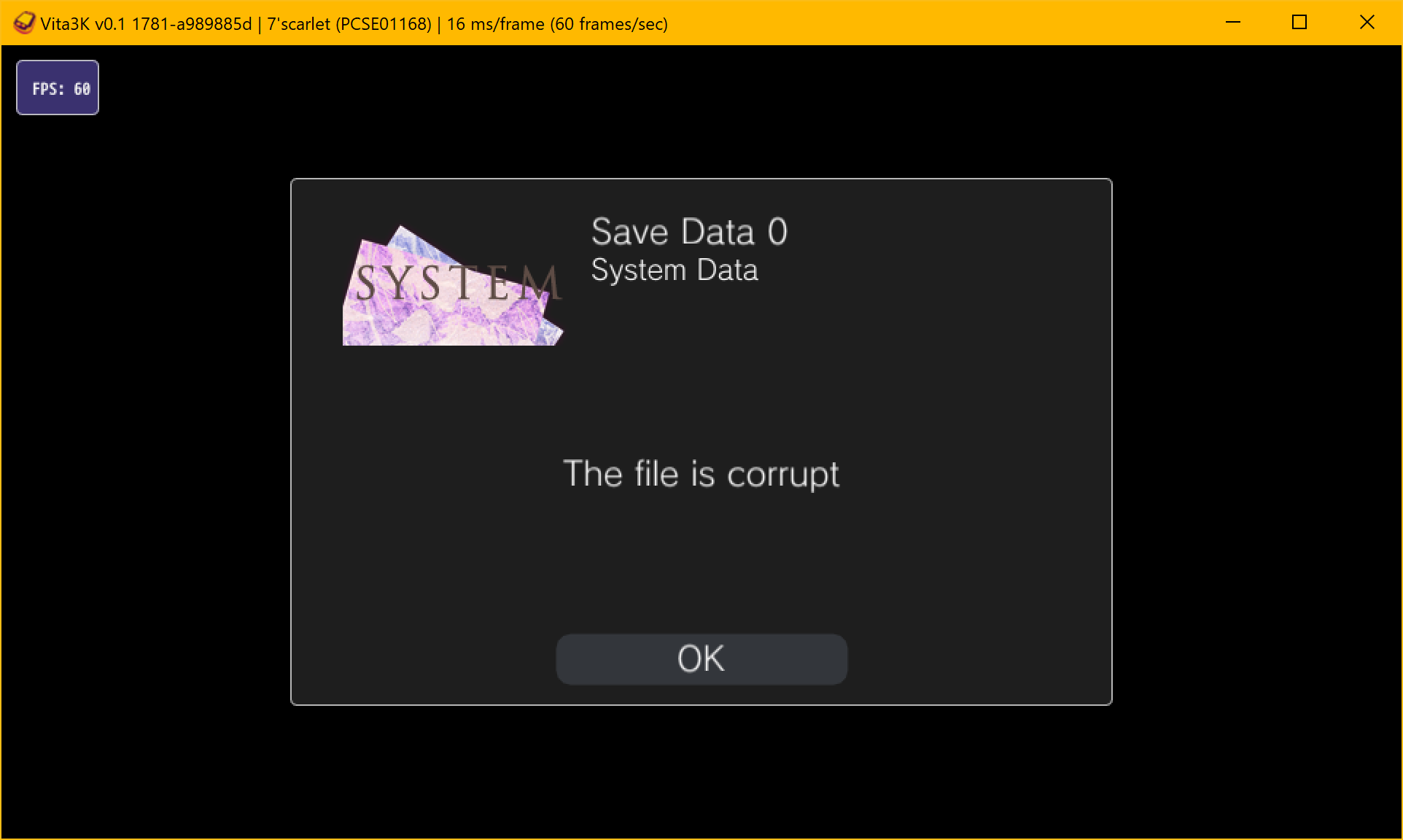 7'scarlet [PCSE01168] · Issue #426 · Vita3K/compatibility · GitHub
