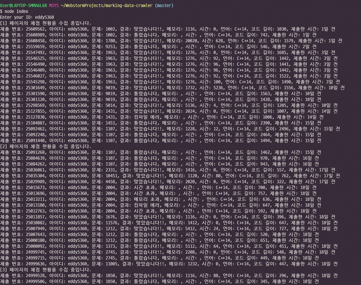 GitHub - JinseongHwang/baekjoon-marking-data-crawler: 👩‍💻 PS 고수들의 발자취를 ...