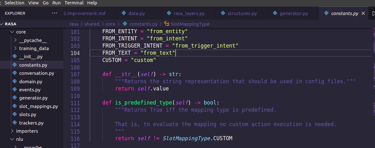 Comments that don't help much in rasa · Issue #11062 · RasaHQ/rasa · GitHub